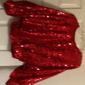 Red sequins medium